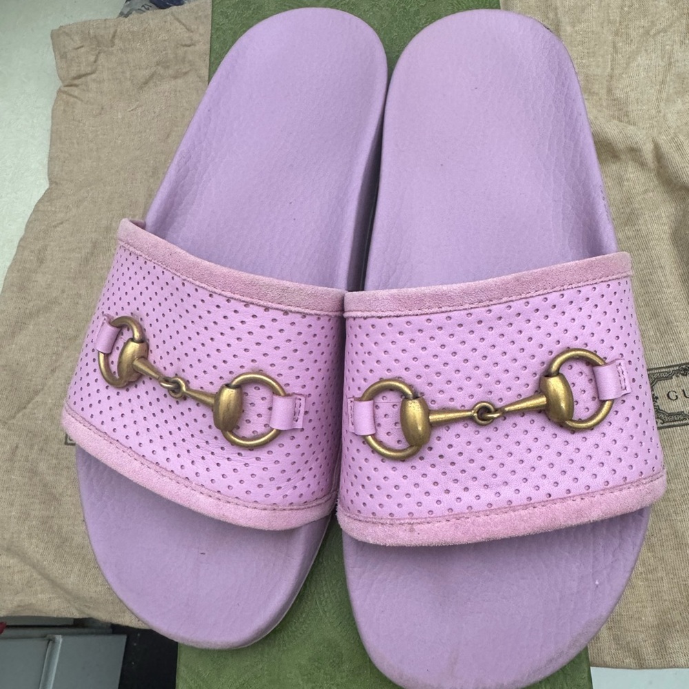 Authentic Gucci Slides Size 38 - image 7